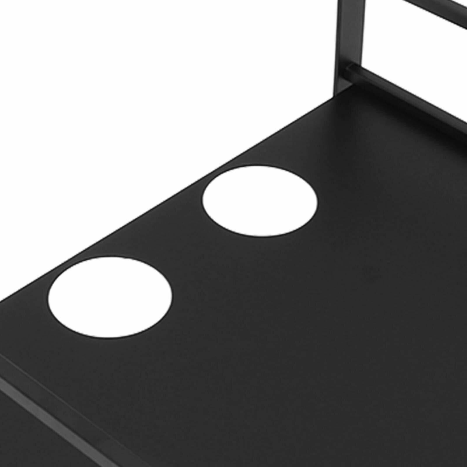 Настенная полка для проектора Алюминиевые плавающие полки для проектора для маршрутизатора ТВ-приставка DVD-плеер Кабельная коробка Черный