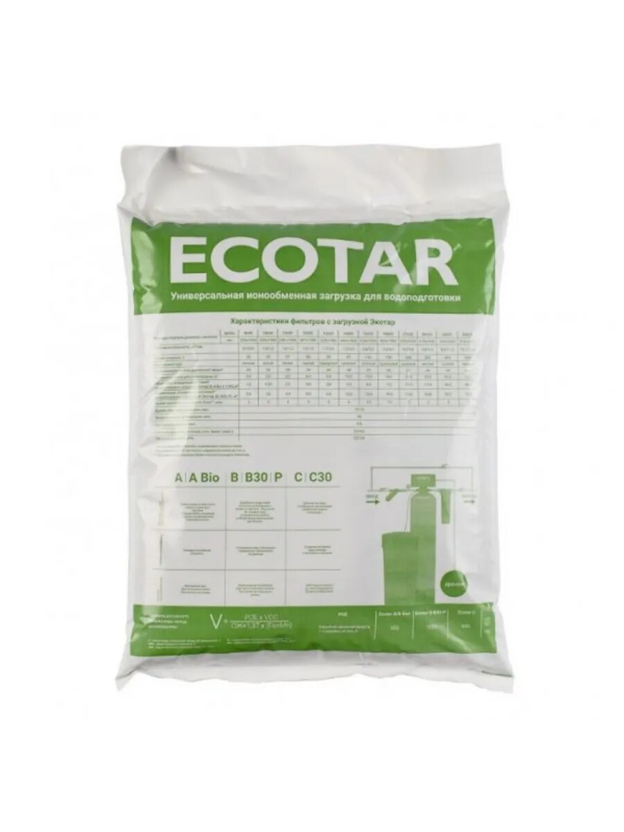 Экотар - Q (12л) Сменные загрузки для коттеджных и промышленных фильтров с материалом «Экотар»