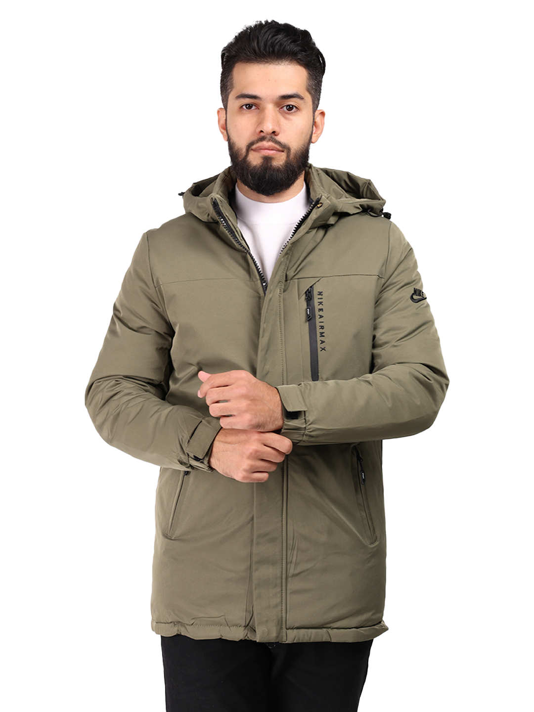 Куртка NIKE, размер 58, красный, зеленый — фото 1