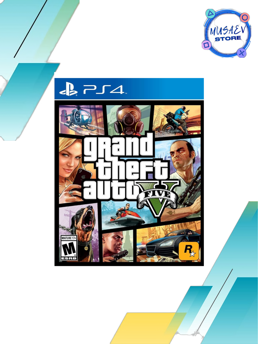 Grand Theft Auto V (GTA 5) – PlayStation 4 uchun o‘yin (PS4)