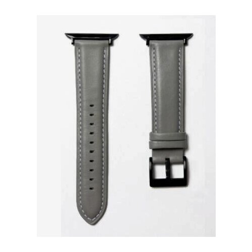 Ремешок для Apple Watch 42mm CBIW35 кожаный с силиконом grey