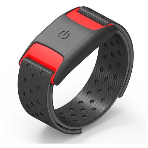 Беспроводной пульсометр датчик пульса GSMIN S23 для крепления на плечо предплечье Черно-красный 175000₽