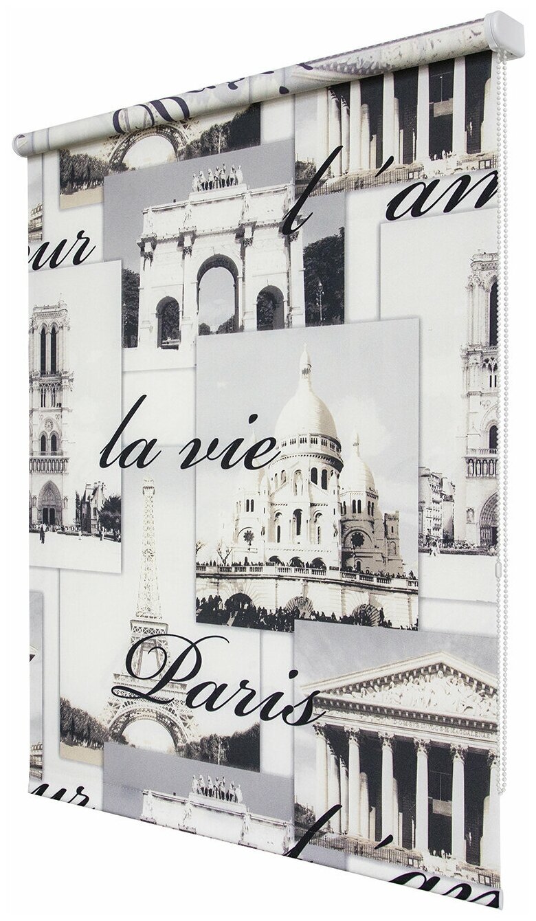 Рулонная штора «Париж», 50х175 см, цвет серый 4760363 УЮТ - фото №12