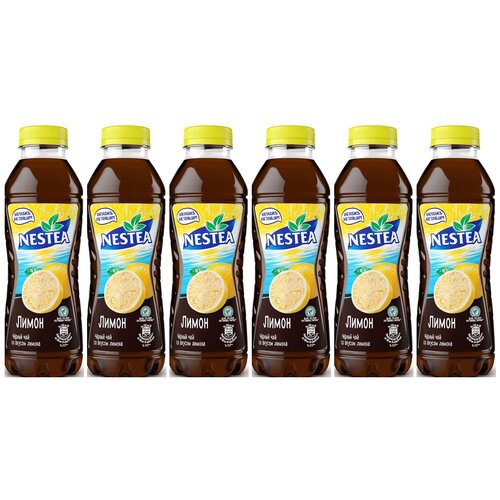 Чай Nestea черный Лимон 0.5 л. ПЭТ упаковка 6 штук