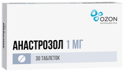 Анастрозол таб. п/о плен., 1 мг, 30 шт.