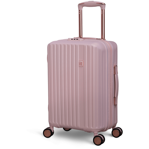 Чемодан IT Luggage, 47 л, размер S, розовый чемодан it luggage 49 л размер s синий
