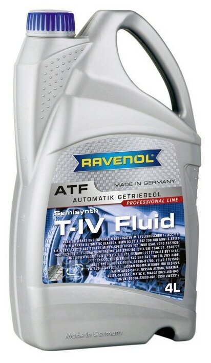 Трансмиссионное Масло Ravenol Atf T-Iv Fluid ( 4л) New Ravenol арт. 4014835733091