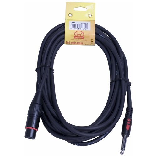 Superlux CFM5FP небаласный сигнальный кабель, 5 м, XLR3F - 6.3 мм (1/4) моно джек