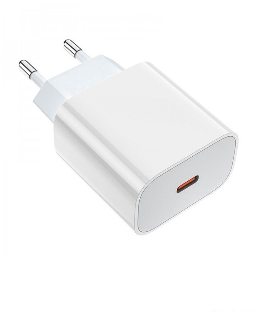 Блок питания + кабель для iPhone 12 18W / СЗУ Адаптер выход USB-C / Зарядка для быстрой зарядки айфона Type-c с шнуром для Apple iPhone