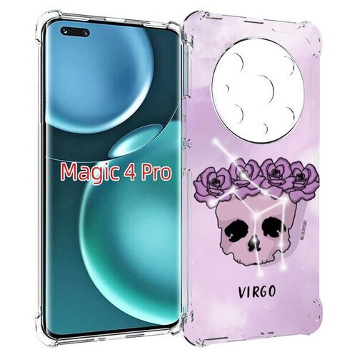 Чехол MyPads знак зодиака дева 2 для Honor Magic4 Pro / Magic4 Ultimate задняя-панель-накладка-бампер чехол mypads знак зодиака рыбы 7 для honor magic4 pro magic4 ultimate задняя панель накладка бампер