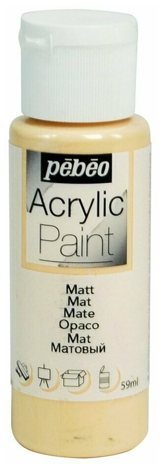 Краска акриловая PEBEO "Acrylic Paint" матовая (цвет: телесный) арт. 097813 59 мл