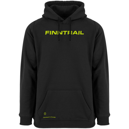 фото Толстовка finntrail, силуэт свободный, размер xxl, черный, желтый