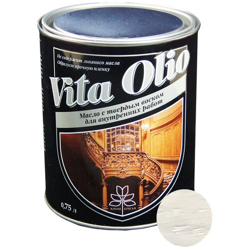 Масло для дерева Vita Olio с твердым воском для внутренних работ Бук 0.75л