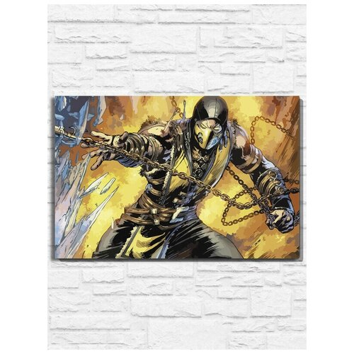 Картина по номерам на холсте игра mortal kombat x - 9656 Г 30x40