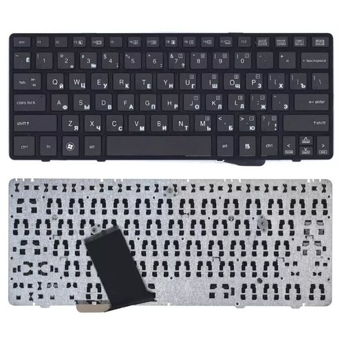 Клавиатура keyboard 6037B0055107 для ноутбука HP EliteBook 2560P 2570P черная с черной рамкой 1106₽