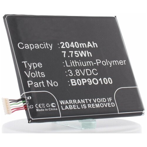 Аккумулятор iBatt iB-B1-M843 2040mAh для HTC B0P9O100, BOP90100 аккумулятор ibatt ib b1 m569 1800mah для htc bo47100 35h00209 25m