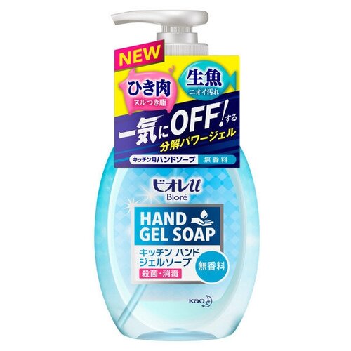Купить KAO Biore-u Kitchen Hand Gel Soap кухонное Гелевое мыло для рук Без запаха 250 мл