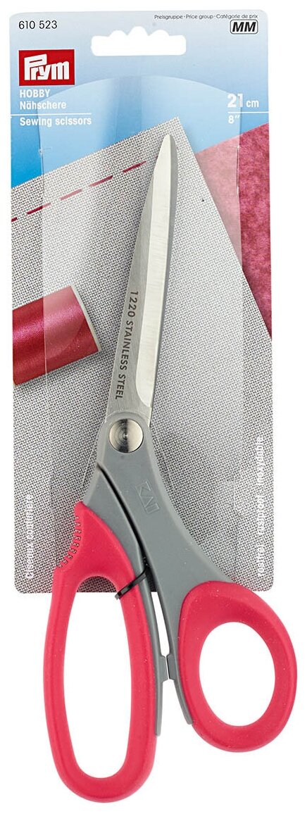 Prym Ножницы Hobby для шитья, 21 см красный 21 см 21 см