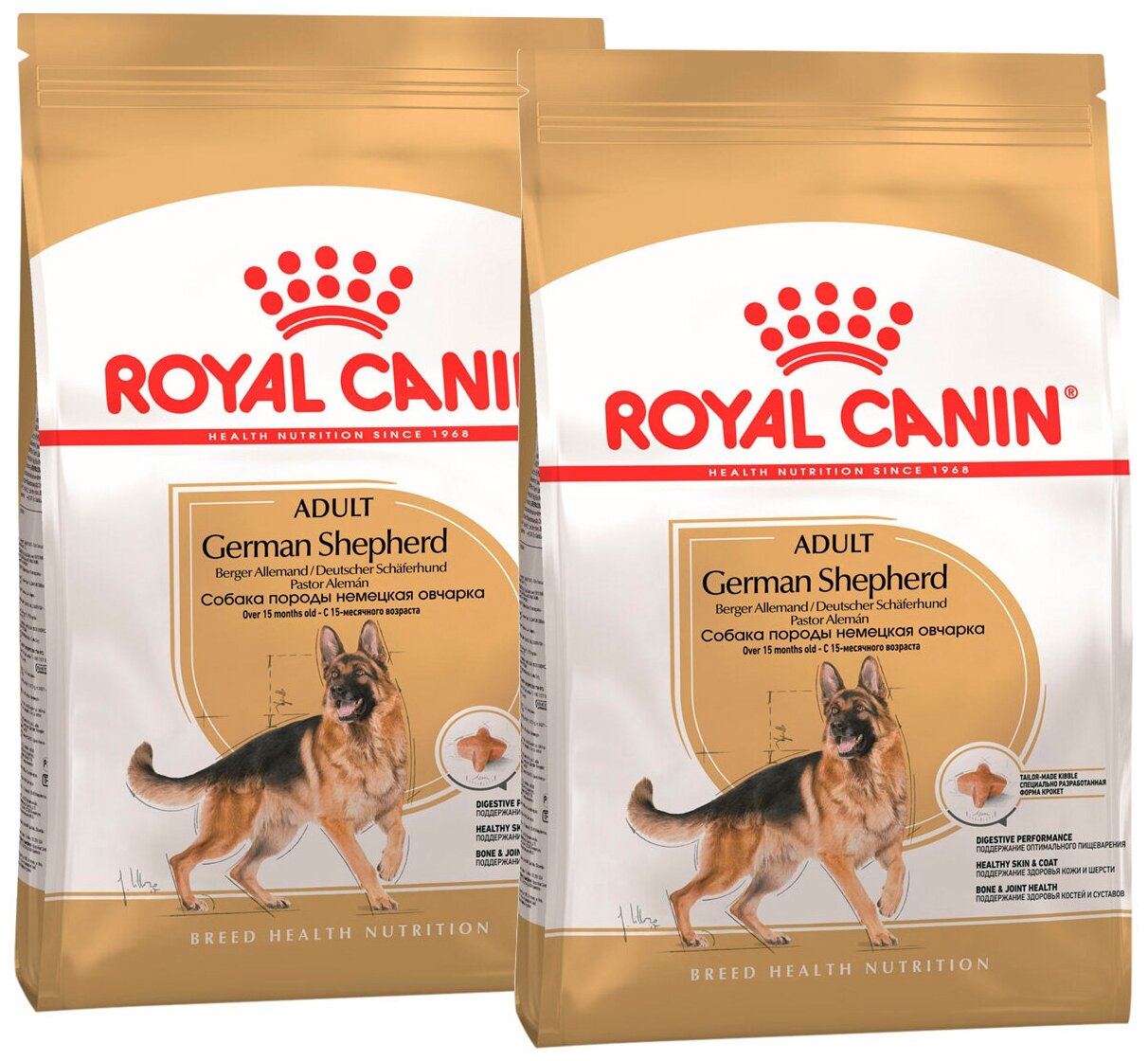 ROYAL CANIN GERMAN SHEPHERD ADULT для взрослых собак немецкая овчарка (11 + 11 кг)