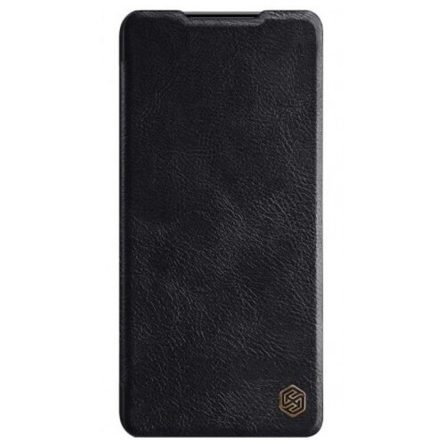 силиконовый чехол накладка для samsung galaxy s21 ultra с текстурой кожи синий Чехол Nillkin Qin Leather Case для Samsung Galaxy S21 Ultra SM-G998 Black/Чёрный