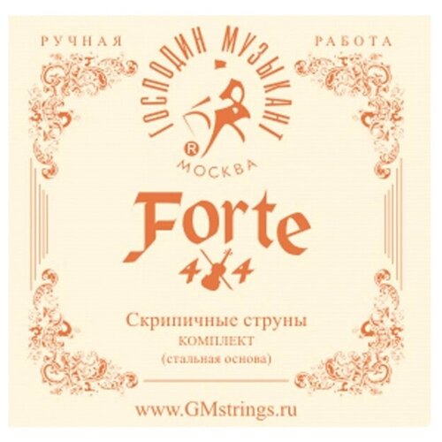 FORTE44 Комплект струн для скрипки размером 44, Господин Музыкант VN327