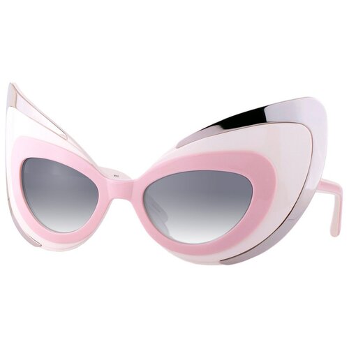 Солнцезащитные очки Agent Provocateur, кошачий глаз, оправа: пластик, для женщин, бежевый
