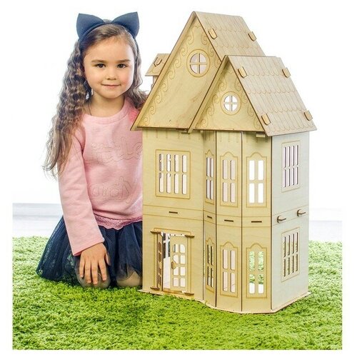 Кукольный домик «Лайт» фанера: 3 мм кукольный домик белый 1 шт