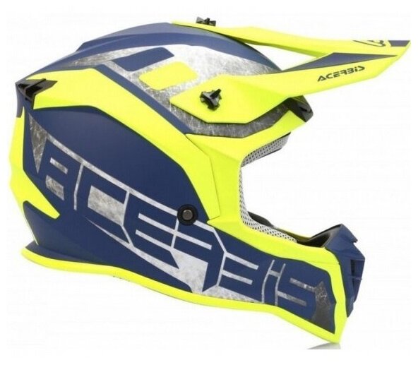 Кроссовый шлем ACERBIS Linear Yellow/Blue