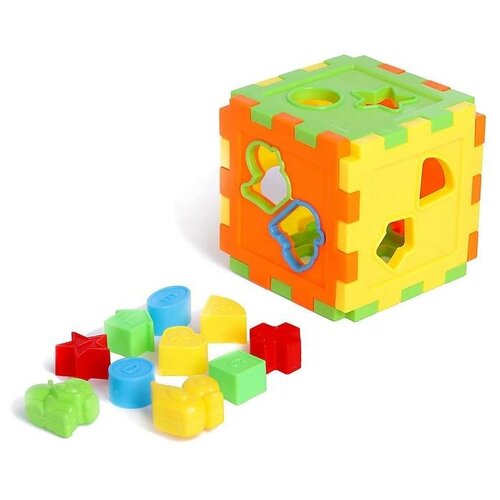 Развивающая игрушка-сортер «Куб» со счётами развивающая игрушка сортер куб со счётами
