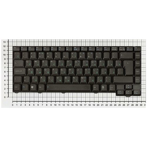 Клавиатура для ноутбука Asus F2J 28pin Русская Черная 1140₽