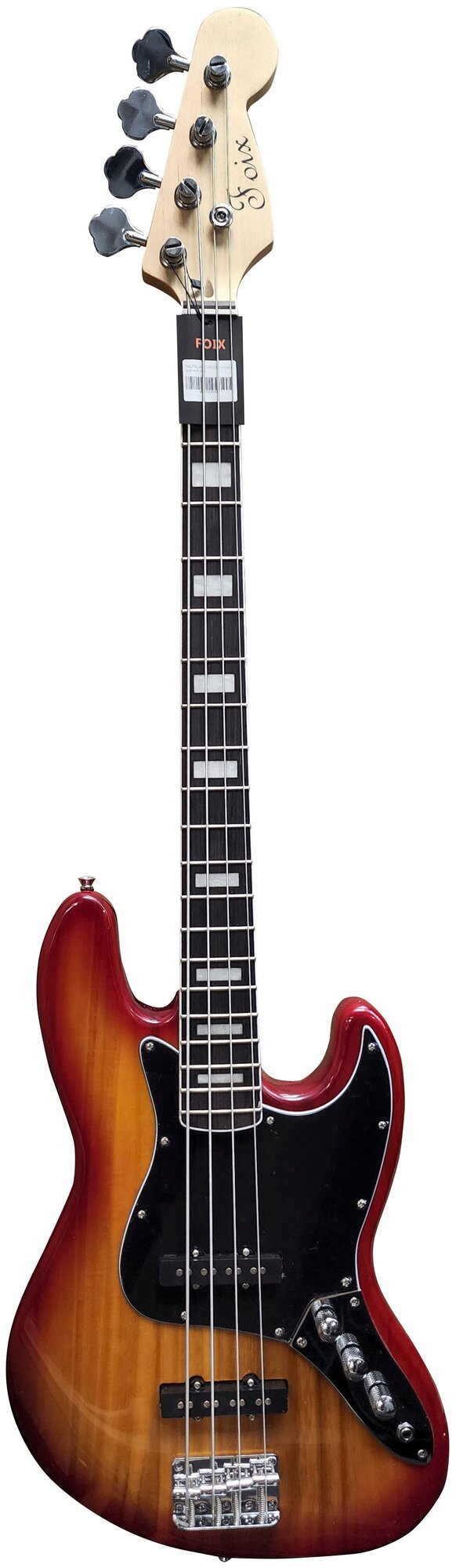 Бас-гитара "Jazz Bass", Cherry Sunburst, Foix