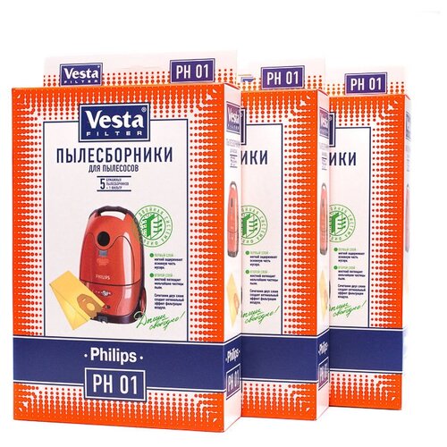 vesta filter sm 09 s xl pack комплект пылесборников 8 шт 4 фильтра Vesta filter PH 01 XXl-Pack комплект пылесборников, 15 шт + 3 фильтра