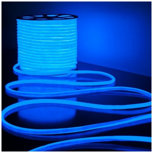 Светодиодная лента дюралайт 220В неон 50м, красный, с блоком питания