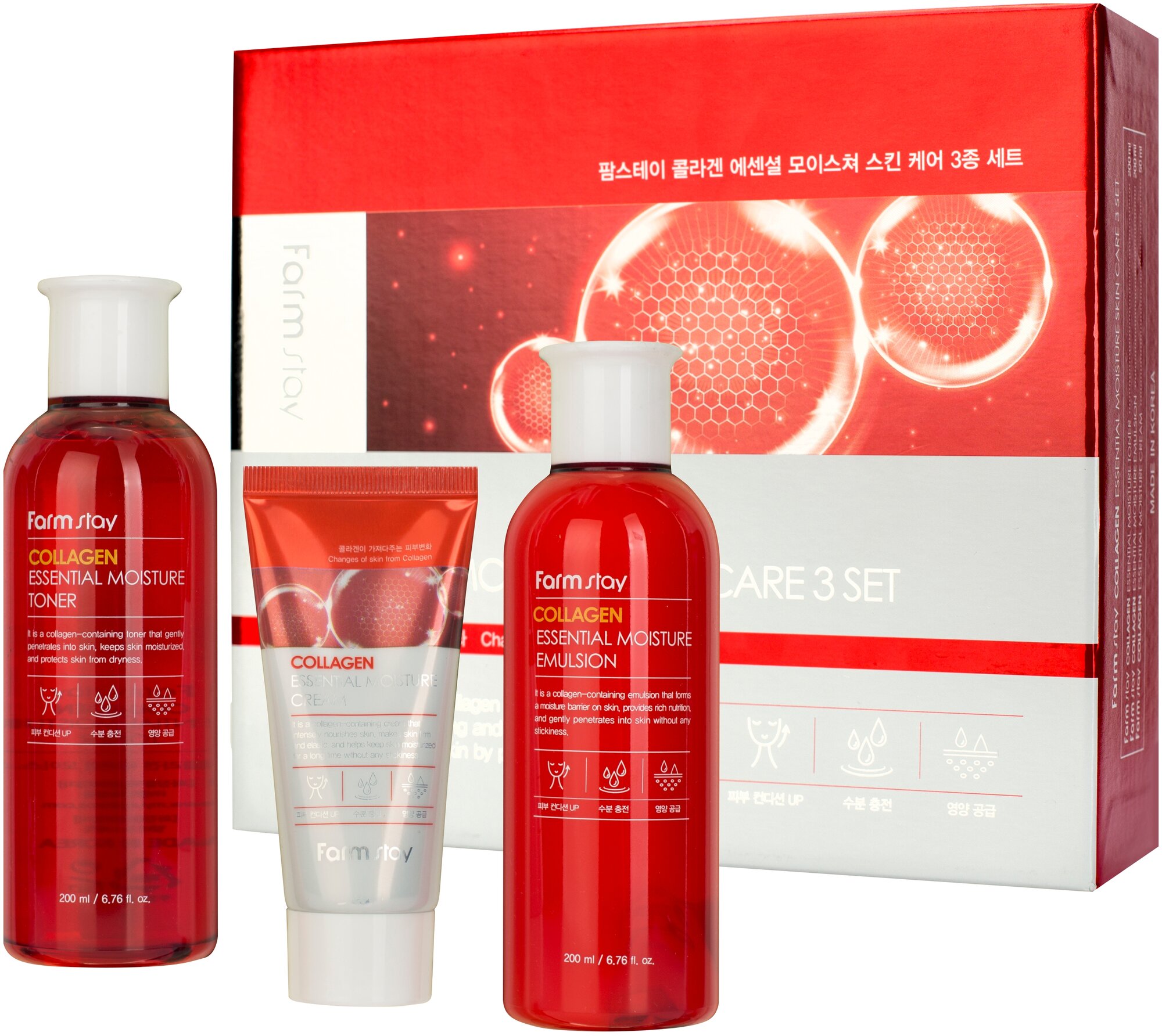 Farmstay Набор Collagen Essential Moisture Skin Care 3 set