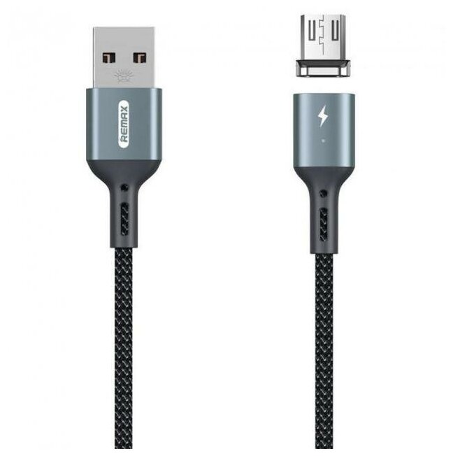 Кабель USB REMAX RC-156m Cigan, USB - MicroUSB, 3A, 1 м, черный