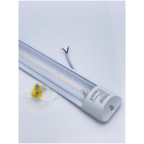 Линейный светильник светодиодный 18W 220V- IP20, 600*60*23мм 6500K, полистирол, белый