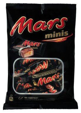 Шоколадные батончики MARS Minis, 180 г