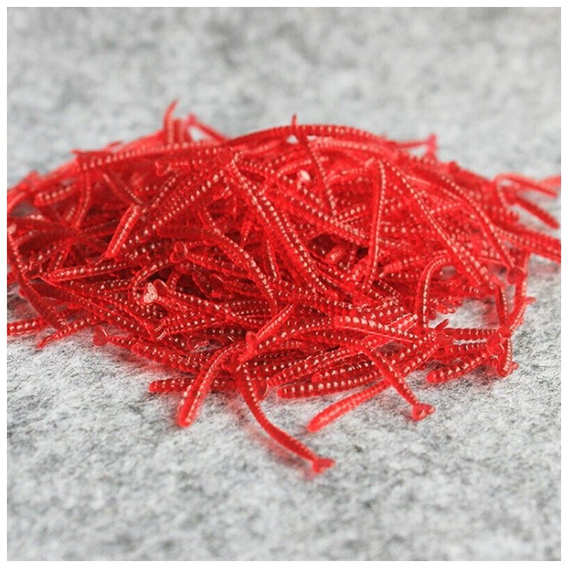 Черви красные земляные 3x50 шт Bionic силиконовая наживка для рыбалки