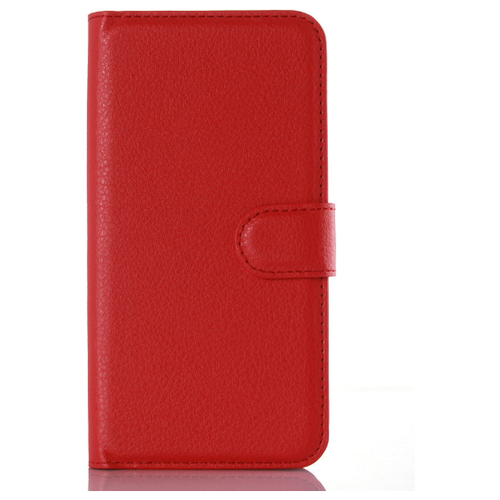 Чехол-книжка MyPads для Huawei GR3 Dual Sim LTE (TAG-L21) 5.0 из качественной импортной кожи с подставкой застёжкой и визитницей красный