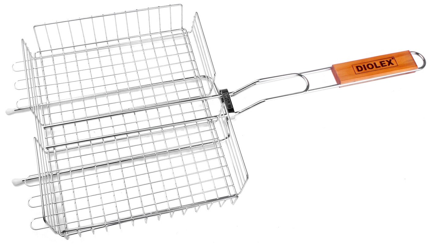 DX-G1102 Решетка-гриль глубокая 31x24cm (сталь с хромированным покрытием) Diolex - фото №8