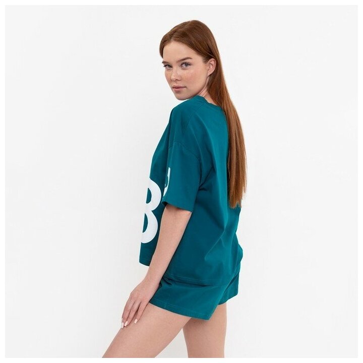 Дарья Комплект женский (футболка,шорты), цвет микс, размер 44 - фотография № 9