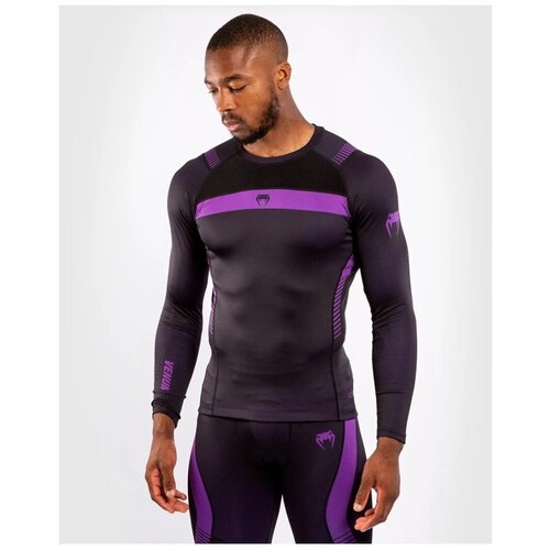 Рашгард Venum No Gi 3.0 L/S Black/Purple XL черный/фиолетовый  