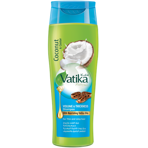 Vatika шампунь Coconut & Castor Volume & Thickness, 400 мл