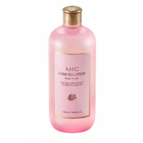 AHC Увлажняющий тонер с экстрактом розы Herb Solution Rose Toner, 500 ml