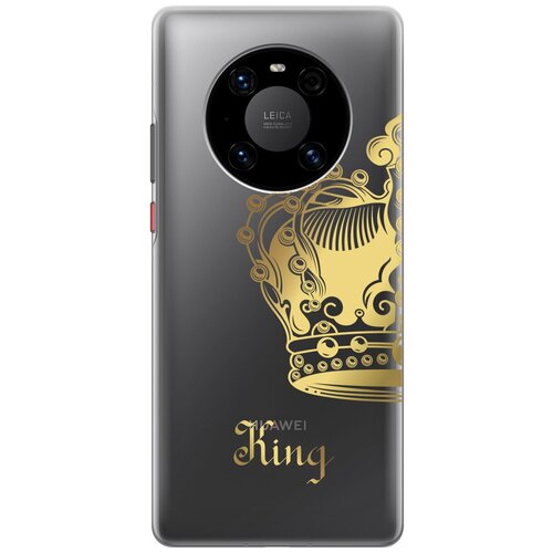 Силиконовый чехол с принтом True King для Huawei Mate 40 Pro / Хуавей Мейт 40 Про силиконовый чехол с принтом coffee cardiogram для huawei mate 40 pro хуавей мейт 40 про