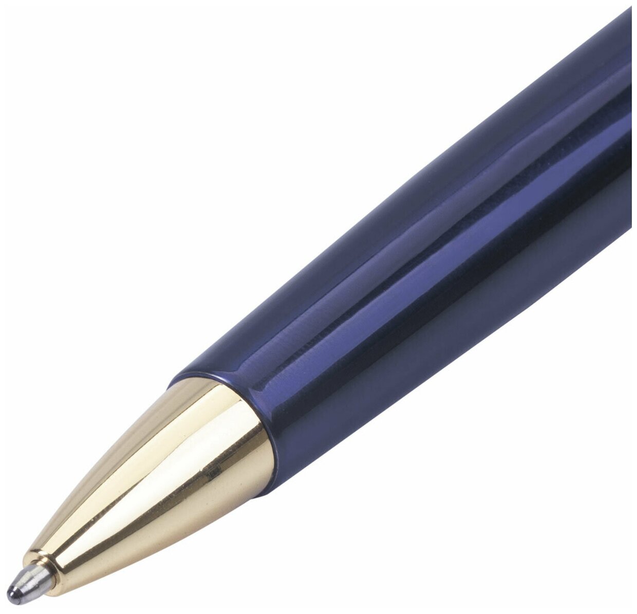 Ручка шариковая Brauberg Slim Burgundy подарочная синяя 0.7мм - фото №12