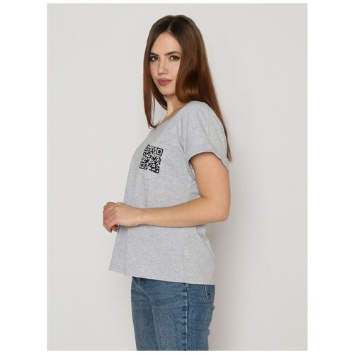 Футболка Style Margo, размер 44, серый комплект женский блюз футболка шорты кулирка серый меланж
