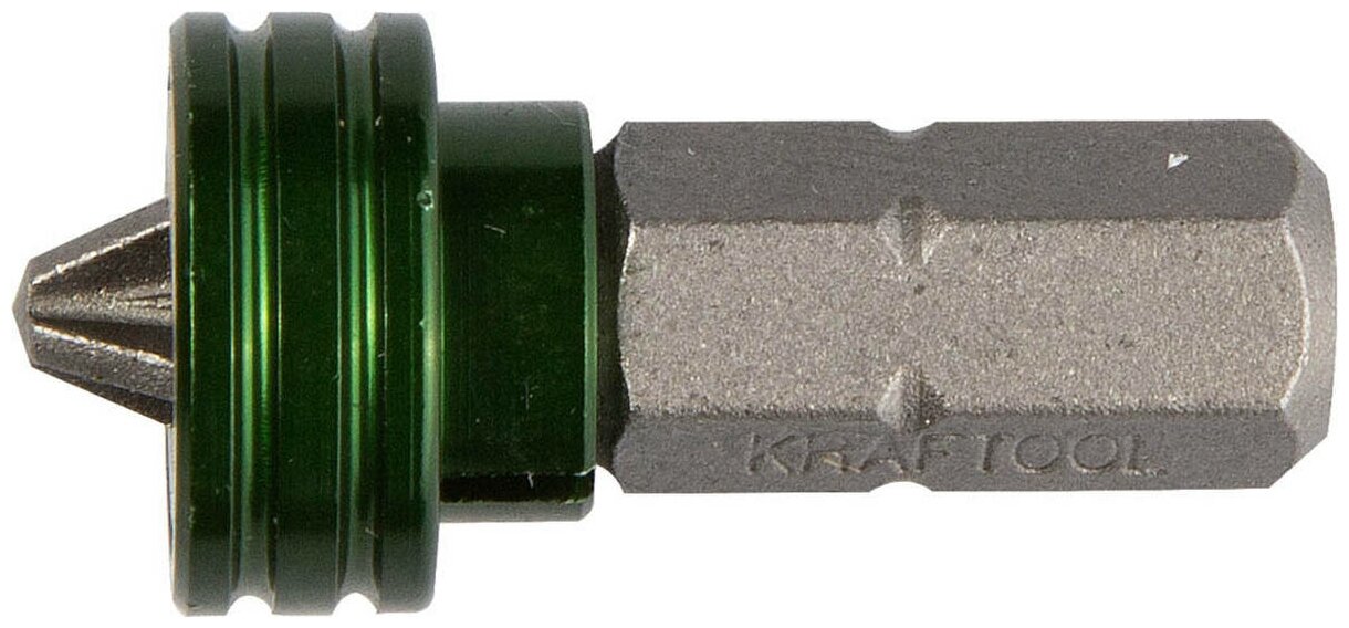 Бита KRAFTOOL Ехpert с магнитным держателем-ограничителем PH2 25 мм 1 шт. 26128-2-25-1