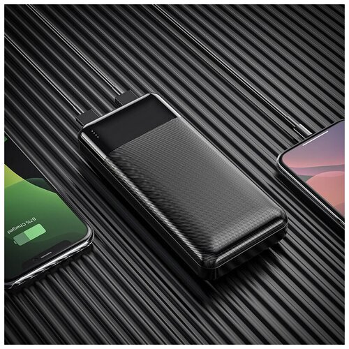 Внешний аккумулятор COMPACT EASY power bank 10000mAh черныйповер банкзарядное устройствоblack внимание Кабель для айфона в подарок 165000₽