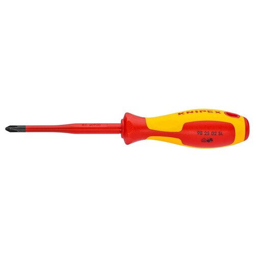 Отвёртка крестовая тонкая Pozidriv® KNIPEX KN-982501SL